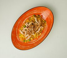 Жареный рис с курицей