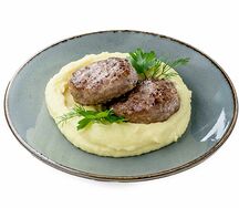 Мясные котлеты с картофельным пюре