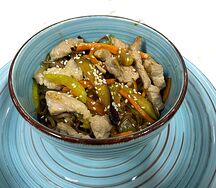  Wok со свининой