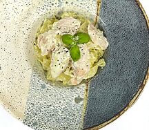 Феттуччине с лососем