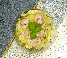 Феттуччине с креветкой