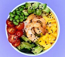 Поке с креветкой чили