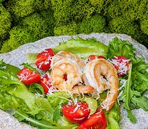 Салат с креветками