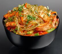 Харусаме с лососем