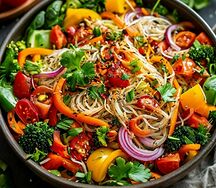 Салат с фунчозой