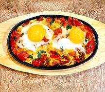 Шакшука с гренками