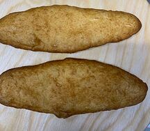Жареный пирожок с карточкой