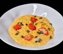 Каша пшённая с карамелизированной тыквой