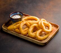 Кольца кальмара в кляре