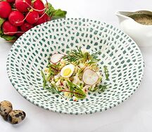 Окрошка с крабом на квасе