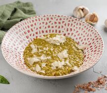 Ризотто с сыром и песто