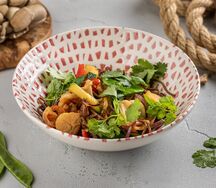 Гречневая лапша с морепродуктами