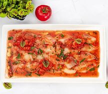 Карпаччо из муксуна в томатной воде