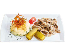 Бефстроганов с говядиной