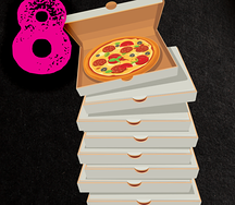 Восемь пицц сет