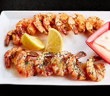 Креветки с чесноком