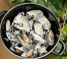 Мидии в трюфельном соус