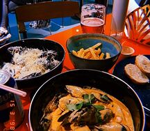 Мидии в соусе Том ям