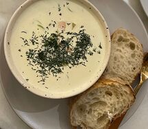 Финский сливочный суп с лососем