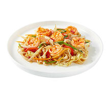 Лапша с креветками