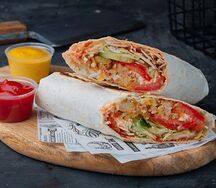 Веган Овощная шаверма в тортилье grill