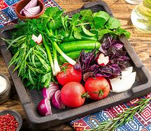 Букет из овощей и свежей зелени