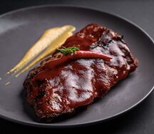 Свиные ребра барбекю