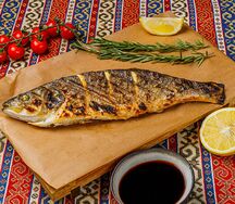 Сибас на углях