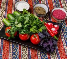 Букет из овощей и свежей зелени