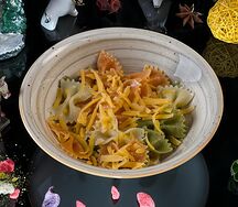 Макароны бантики с сыром