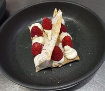 Мильфей/творожный мусс/малина