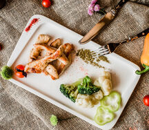 Филе индейки с овощами