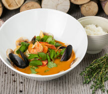 Суп Том ям с морепродуктами