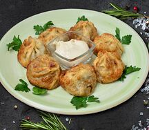 Манты жареные