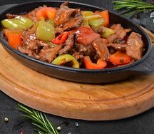 Говядина с овощами