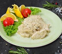 Куриная грудка в сливочном соусе