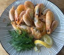 Креветки отварные