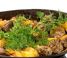 Садж - кебаб из телятины