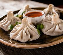 Хинкали с картофелем и грибами