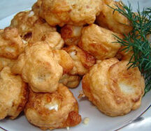 Цветная капуста в пивном кляре