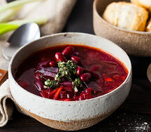 Борщ с красной фасолью