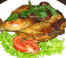 Шашлык из домашнего цыпленка