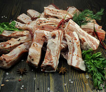 Маринованные свиные ребра