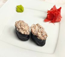 Гункан с креветкой