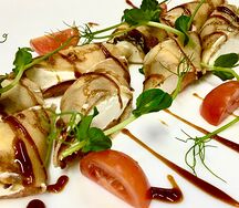 Блинчики c лососем