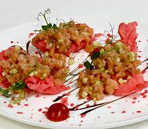 Тартар с лососем