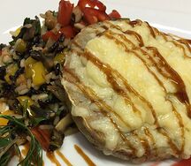 Котлета из судака с диким рисом