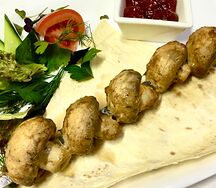 Шампиньоны на гриле