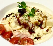 Паста с лососем