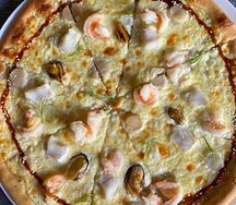 Пицца с морепродуктами